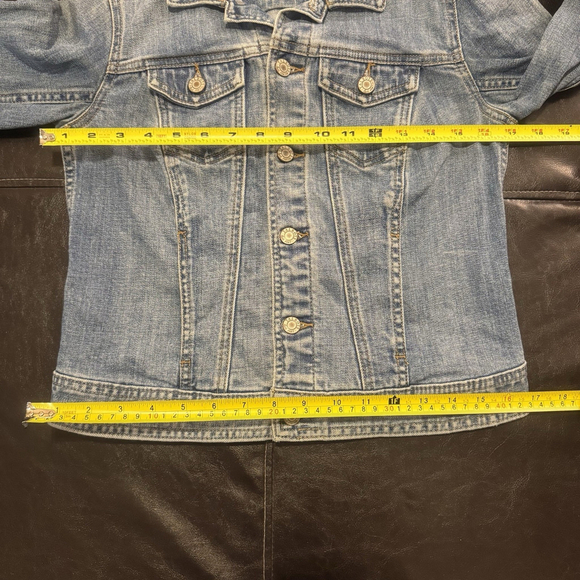 Talbots Classic Jean Jacket Size:P (S) Women Denim Pockets Cotton - Picture 8 of 12